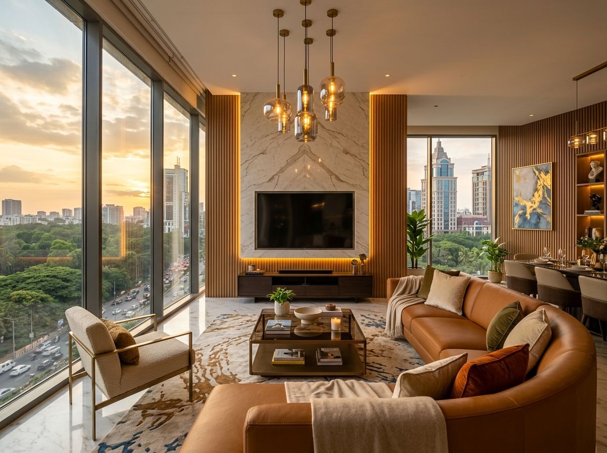 Luxury High-Rise Penthouse Interior Design in Bangalore by Chavadi Interiors